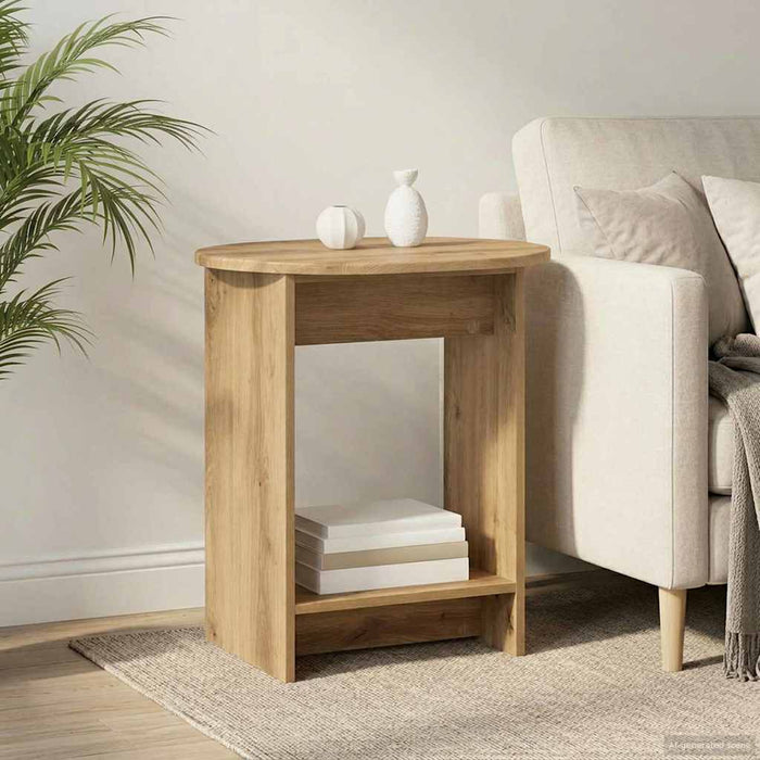 Masă laterală Stejar Artizanal 50 x 39,5 x 55 cm Lemn prelucrat - WALTI WALTI