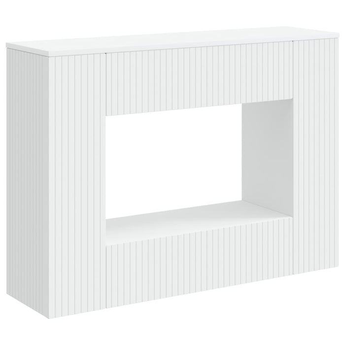 Masă de consolă Dungi Alb 101 x 29 x 74 cm Lemn prelucrat - WALTI WALTI