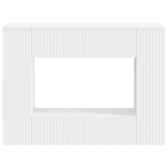 Masă de consolă Dungi Alb 101 x 29 x 74 cm Lemn prelucrat - WALTI WALTI