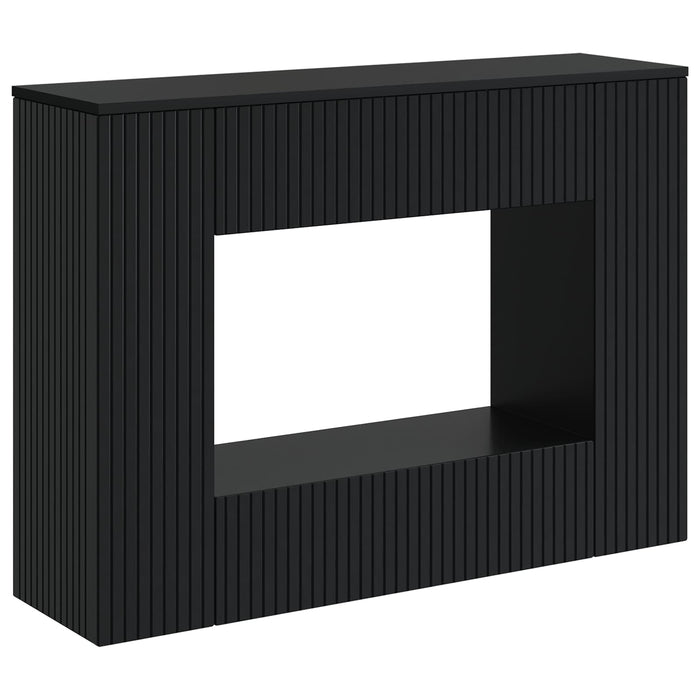 Masă de consolă Dungi Negru 101 x 29 x 74 cm Lemn prelucrat - WALTI WALTI