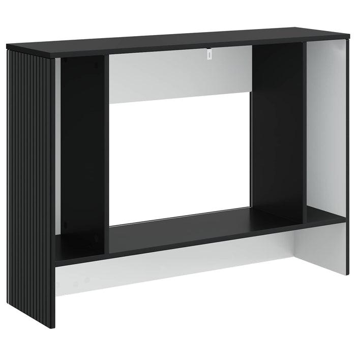 Masă de consolă Dungi Negru 101 x 29 x 74 cm Lemn prelucrat - WALTI WALTI