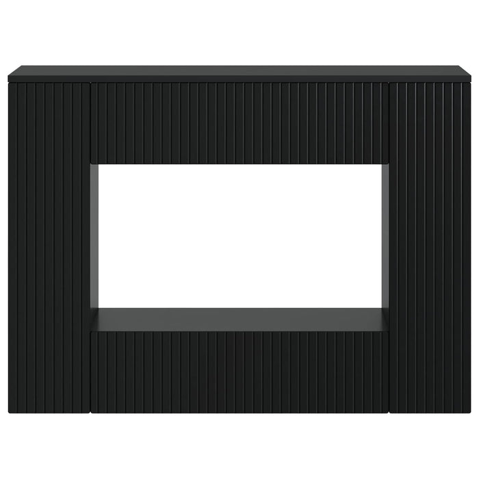 Masă de consolă Dungi Negru 101 x 29 x 74 cm Lemn prelucrat - WALTI WALTI