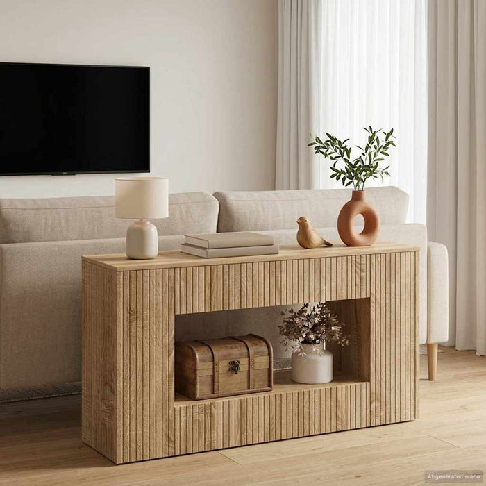 Masă de consolă Stejar Sonoma 101 x 29 x 74 cm Lemn prelucrat - WALTI WALTI