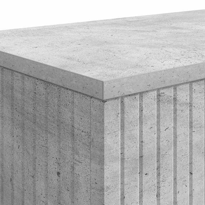 Masă de consolă Dungi Gri Beton 101 x 29 x 74 cm Lemn prelucrat - WALTI WALTI
