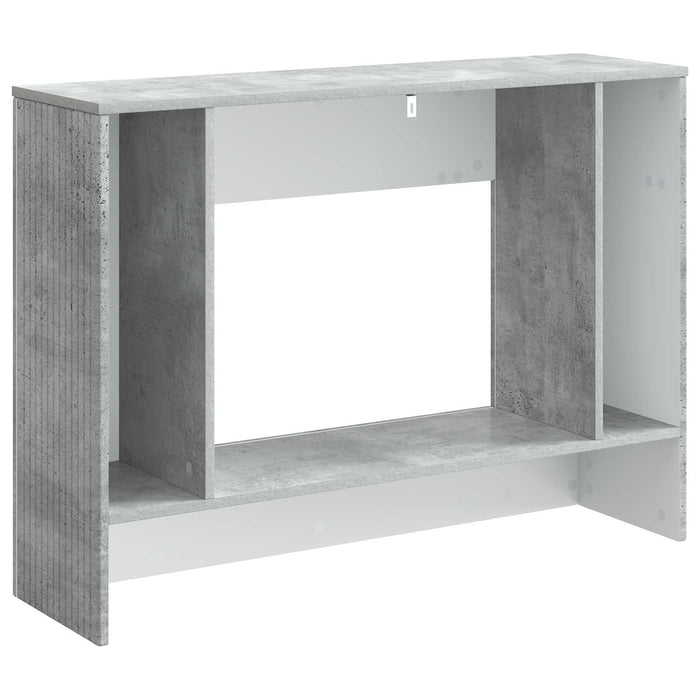 Masă de consolă Dungi Gri Beton 101 x 29 x 74 cm Lemn prelucrat - WALTI WALTI