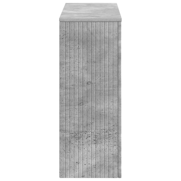 Masă de consolă Dungi Gri Beton 101 x 29 x 74 cm Lemn prelucrat - WALTI WALTI