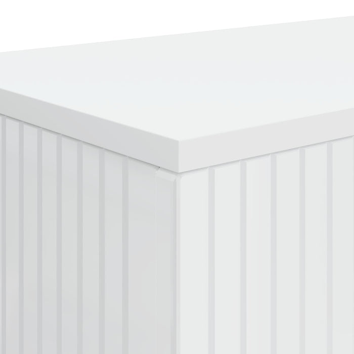 Masă de consolă Alb Lucios 101 x 29 x 74 cm Lemn prelucrat - WALTI WALTI
