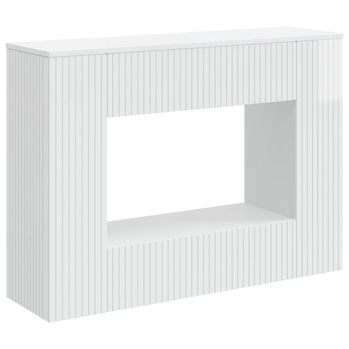 Masă de consolă Alb Lucios 101 x 29 x 74 cm Lemn prelucrat - WALTI WALTI