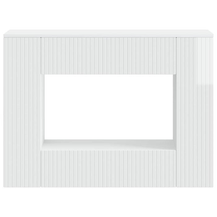 Masă de consolă Alb Lucios 101 x 29 x 74 cm Lemn prelucrat - WALTI WALTI