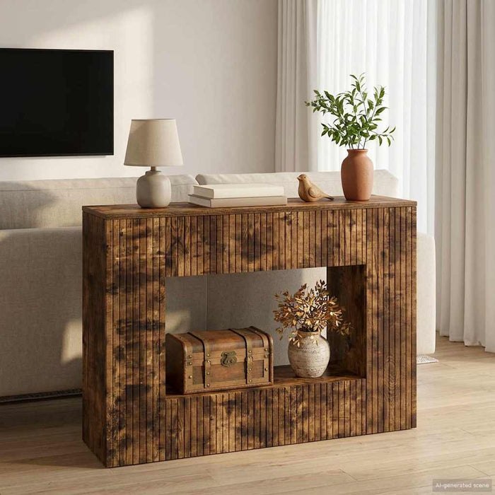 Masă de consolă Stejar Afumat 101 x 29 x 74 cm Lemn prelucrat - WALTI WALTI