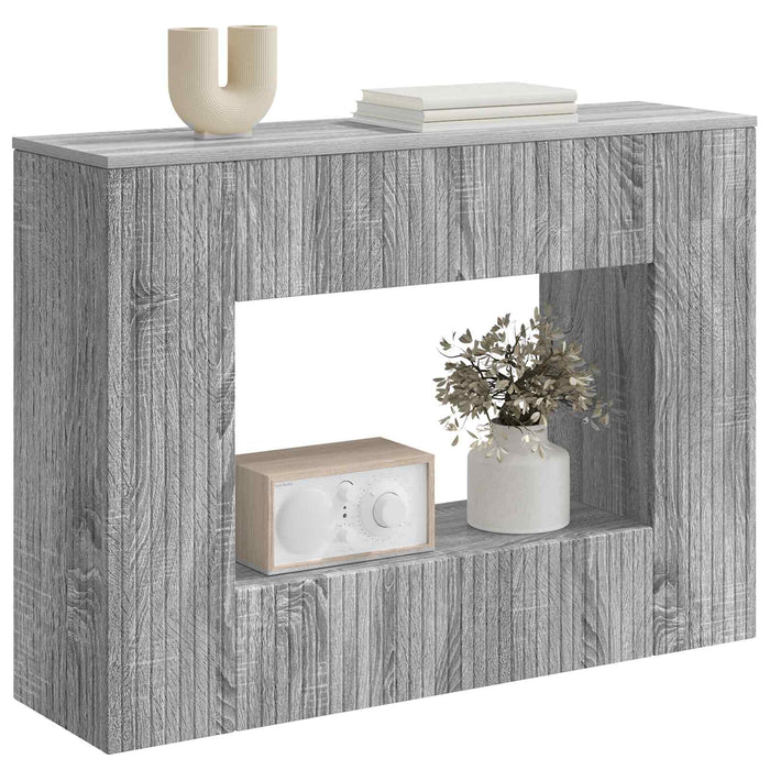 Masă de consolă Sonoma gri 101 x 29 x 74 cm Lemn prelucrat - WALTI WALTI