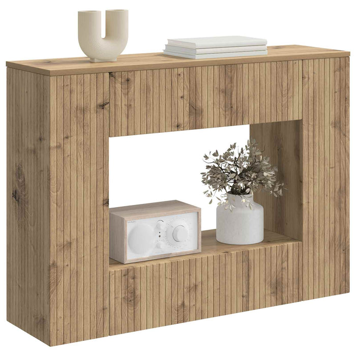 Masă de consolă Dungi Stejar Artizanal 101 x 29 x 74 cm - WALTI WALTI