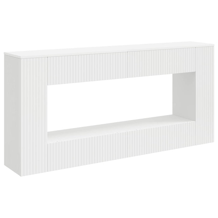 Masă de consolă Dungi Alb 155 x 29 x 74 cm Lemn prelucrat - WALTI WALTI