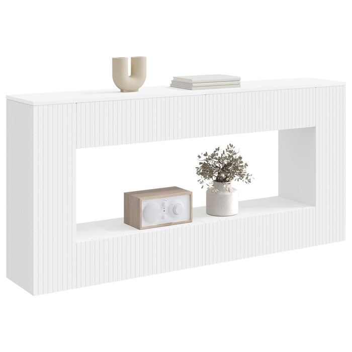 Masă de consolă Dungi Alb 155 x 29 x 74 cm Lemn prelucrat - WALTI WALTI