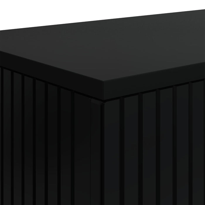Masă de consolă Dungi Negru 155 x 29 x 74 cm Lemn prelucrat - WALTI WALTI