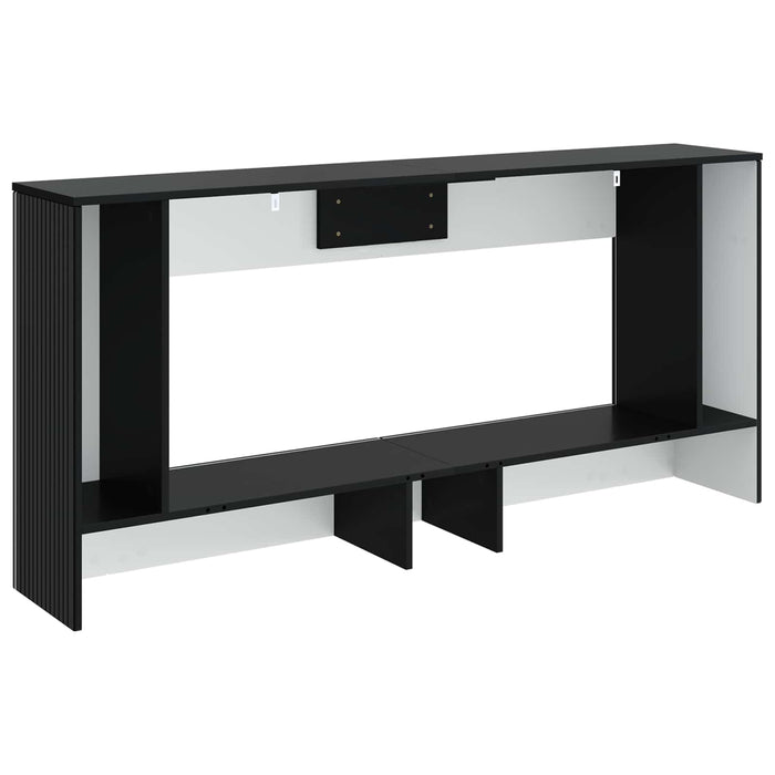 Masă de consolă Dungi Negru 155 x 29 x 74 cm Lemn prelucrat - WALTI WALTI