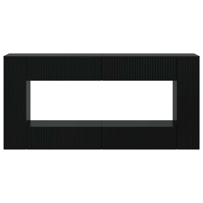 Masă de consolă Dungi Negru 155 x 29 x 74 cm Lemn prelucrat - WALTI WALTI