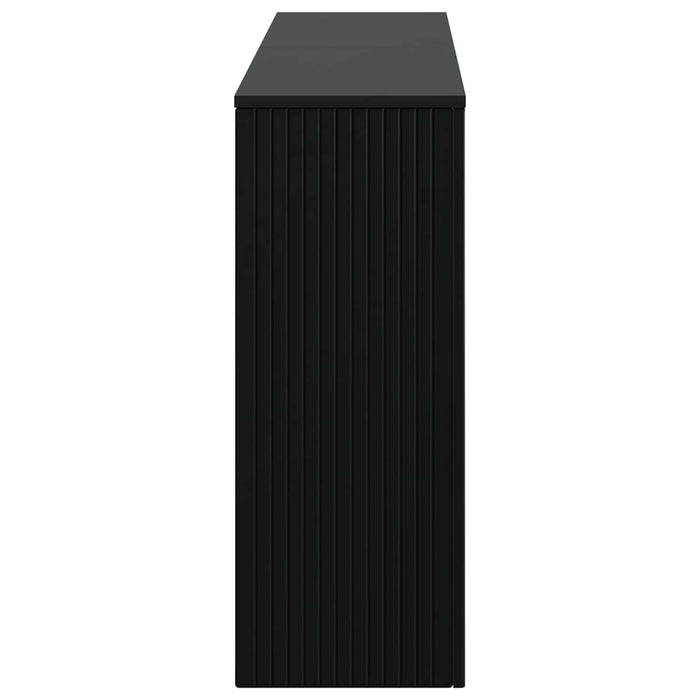 Masă de consolă Dungi Negru 155 x 29 x 74 cm Lemn prelucrat - WALTI WALTI