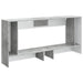 Masă de consolă Dungi Gri Beton 155 x 29 x 74 cm Lemn prelucrat - WALTI WALTI