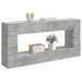 Masă de consolă Dungi Gri Beton 155 x 29 x 74 cm Lemn prelucrat - WALTI WALTI