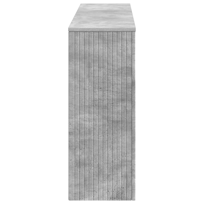 Masă de consolă Dungi Gri Beton 155 x 29 x 74 cm Lemn prelucrat - WALTI WALTI
