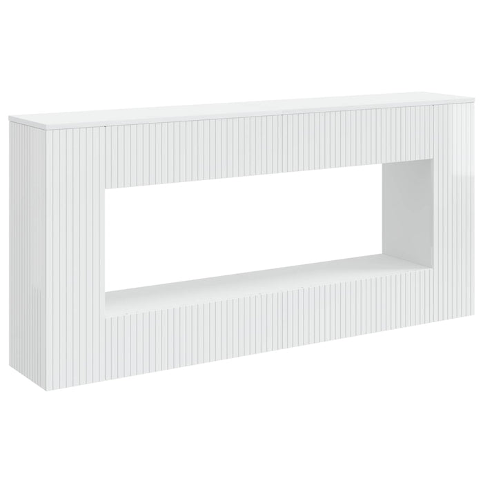 Masă de consolă Alb Lucios 155 x 29 x 74 cm Lemn prelucrat - WALTI WALTI