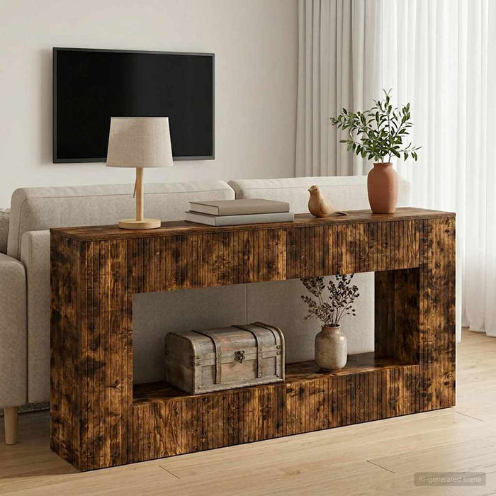 Masă de consolă Stejar Afumat 155 x 29 x 74 cm Lemn prelucrat - WALTI WALTI
