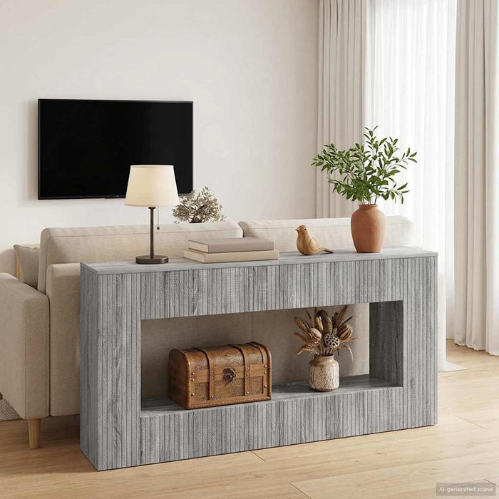 Masă de consolă Sonoma gri 155 x 29 x 74 cm Lemn prelucrat - WALTI WALTI