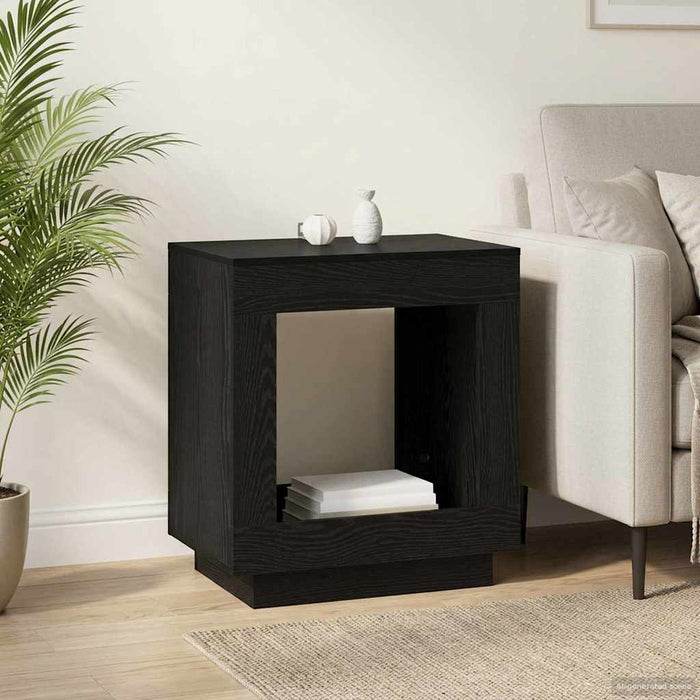 Masă laterală Stejar Negru 60 x 40 x 65 cm Lemn prelucrat - WALTI WALTI