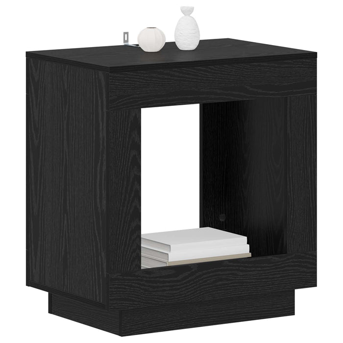 Masă laterală Stejar Negru 60 x 40 x 65 cm Lemn prelucrat - WALTI WALTI