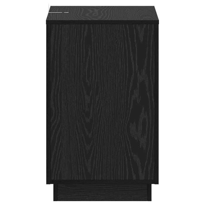 Masă laterală Stejar Negru 60 x 40 x 65 cm Lemn prelucrat - WALTI WALTI