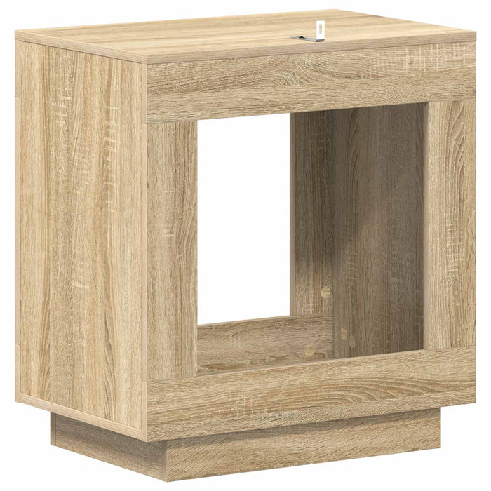 Masă laterală Stejar Sonoma 60 x 40 x 65 cm Lemn prelucrat - WALTI WALTI