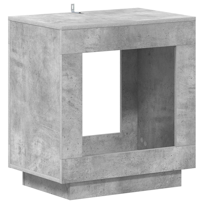 Masă laterală Gri Beton 60 x 40 x 65 cm Lemn prelucrat - WALTI WALTI