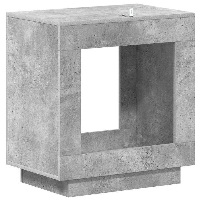 Masă laterală Gri Beton 60 x 40 x 65 cm Lemn prelucrat - WALTI WALTI