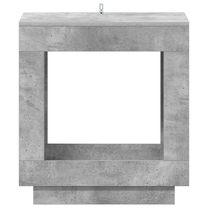 Masă laterală Gri Beton 60 x 40 x 65 cm Lemn prelucrat - WALTI WALTI