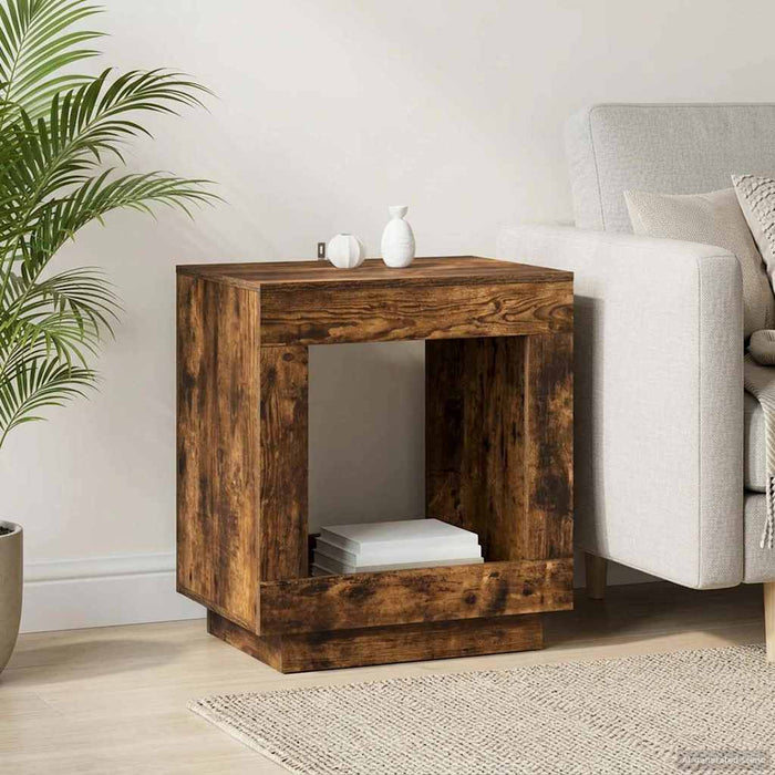 Masă laterală Stejar fumuriu 60 x 40 x 65 cm Lemn prelucrat - WALTI WALTI