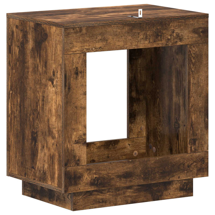 Masă laterală Stejar fumuriu 60 x 40 x 65 cm Lemn prelucrat - WALTI WALTI