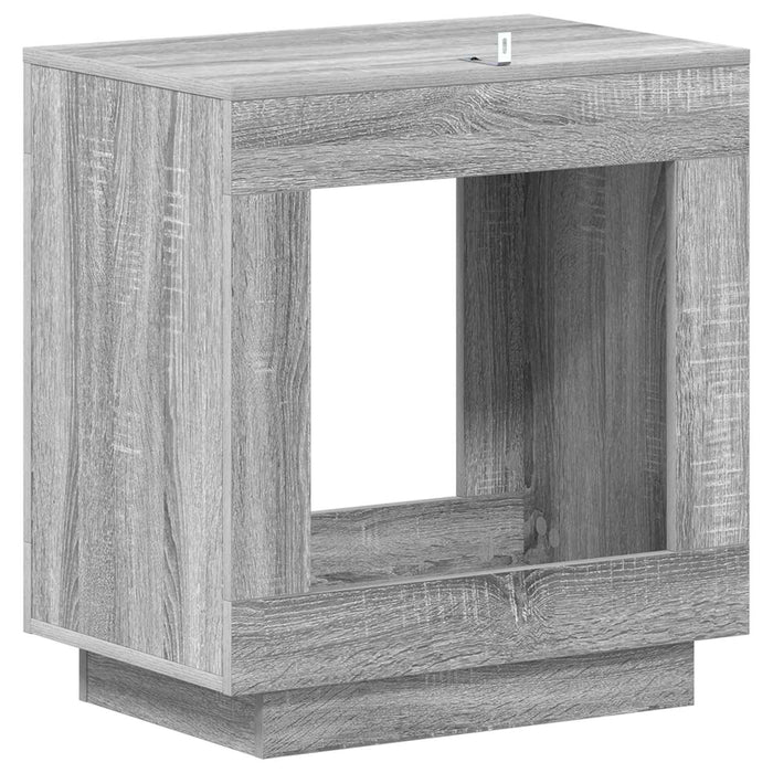 Masă laterală Sonoma gri 60 x 40 x 65 cm Lemn prelucrat - WALTI WALTI