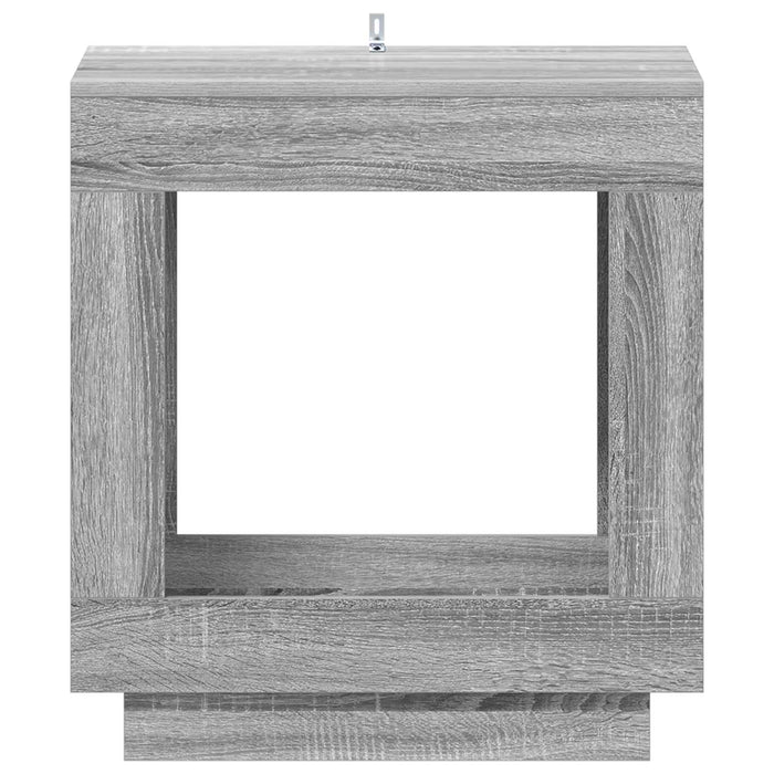 Masă laterală Sonoma gri 60 x 40 x 65 cm Lemn prelucrat - WALTI WALTI
