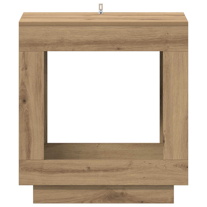 Masă laterală Stejar Artizanal 60 x 40 x 65 cm Lemn prelucrat - WALTI WALTI