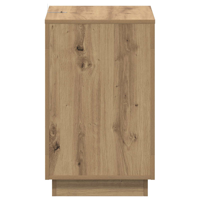 Masă laterală Stejar Artizanal 60 x 40 x 65 cm Lemn prelucrat - WALTI WALTI