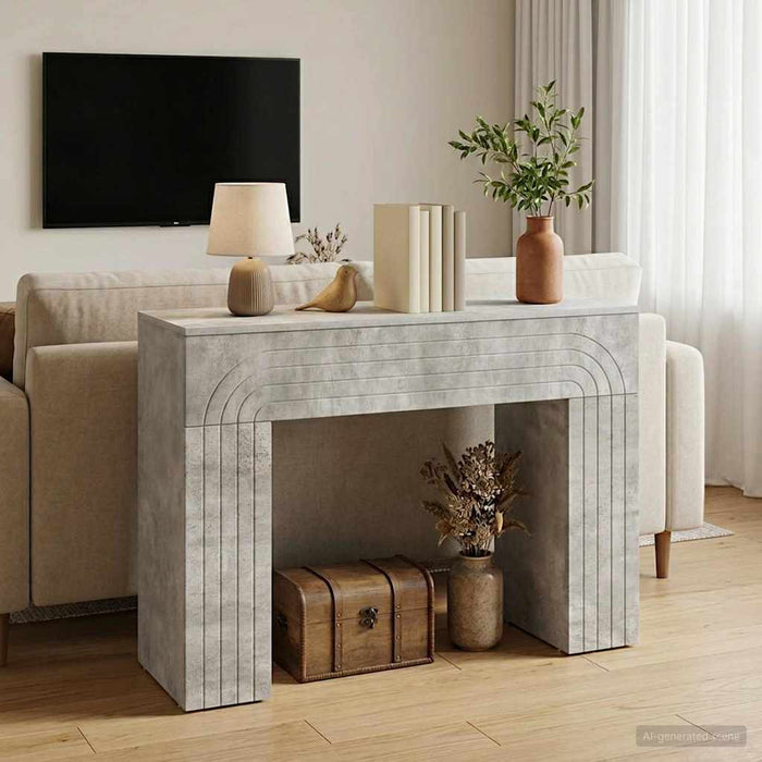 Masă de cafea Gri Beton 102 x 35 x 75 cm Lemn prelucrat - WALTI WALTI