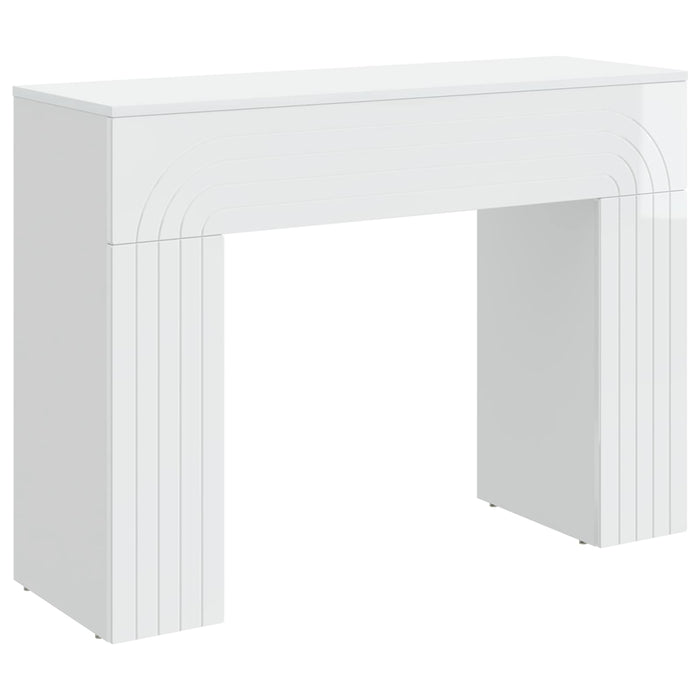 Masă de cafea Alb foarte lucios 102 x 35 x 75 cm Lemn prelucrat - WALTI WALTI