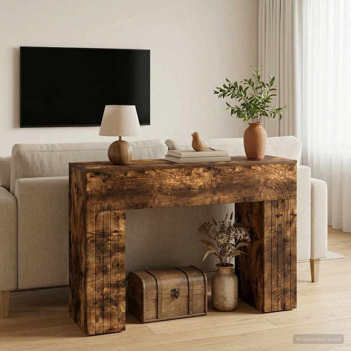 Masă de cafea Stejar fumuriu 102 x 35 x 75 cm Lemn prelucrat - WALTI WALTI