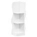 Raft de colț cu raft Alb 34 x 33 x 102 cm Lemn prelucrat - WALTI WALTI