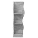 Raft de colț cu raft Gri Beton 34 x 33 x 102 cm Lemn prelucrat - WALTI WALTI