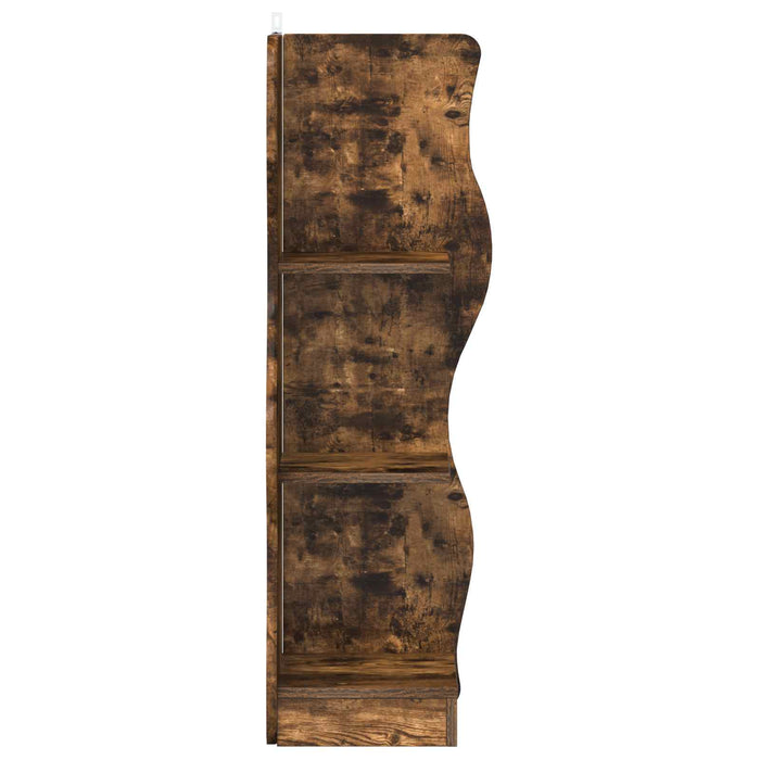Raft de colț Stejar fumuriu 34 x 33 x 102 cm Lemn prelucrat - WALTI WALTI