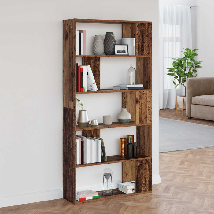 Dulap pentru cărți Lemn vechi 80 x 24 x 159 cm Lemn compozit - WALTI WALTI
