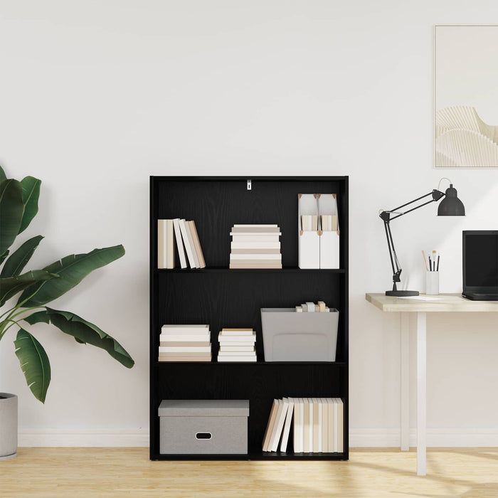 Raft pentru cărți Stejar Negru 60 x 30 x 76.5 cm Lemn compozit - WALTI WALTI