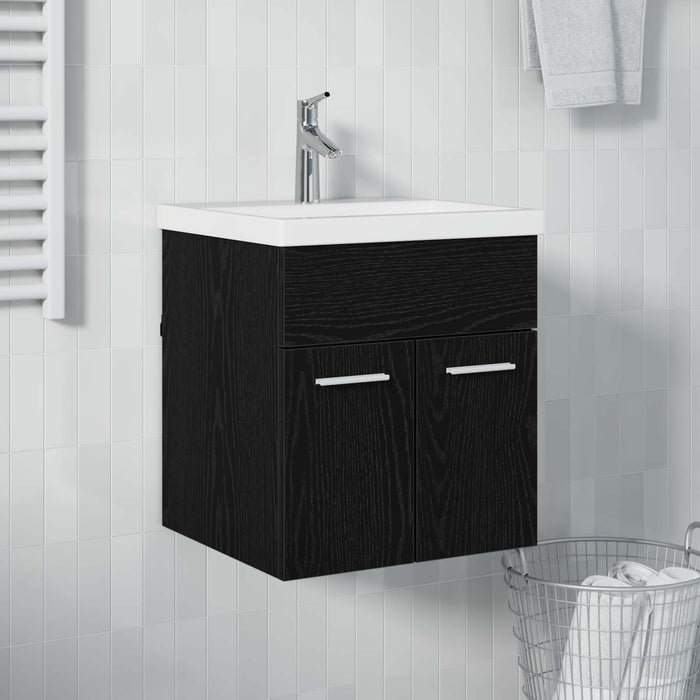 Dulap de chiuvetă Stejar Negru 41 x 38,5 x 46 cm Lemn compozit - WALTI WALTI